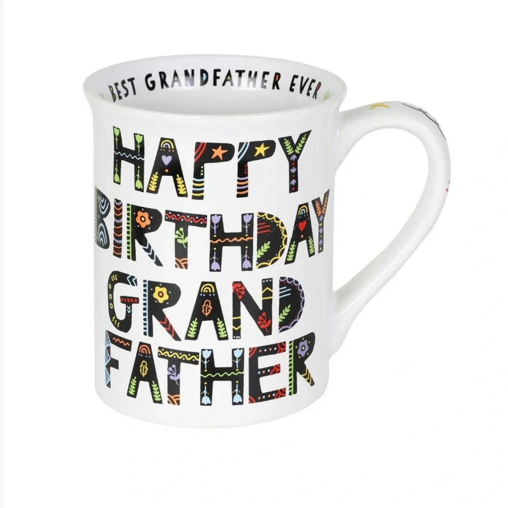 Our Name Is Mud - White 'Happy Birthday, Grandfather' Mug